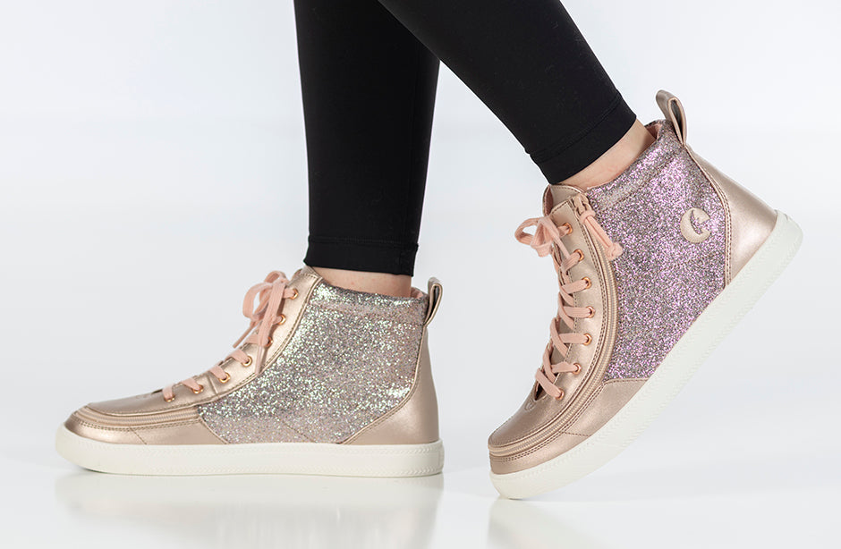 RoseGold Unicorn BILLY Classic Lace High Tops